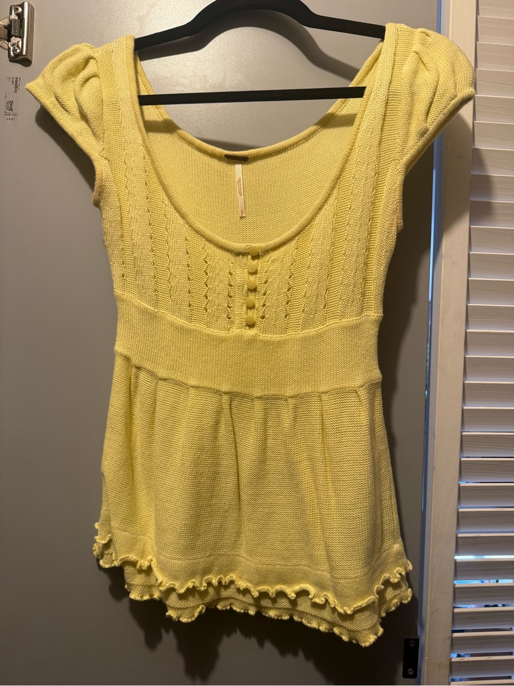 Vintage, Y2K Free People Scoop Neck Knit Top